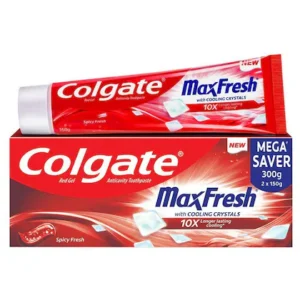 Colgate Max Fresh Spicy Fresh Red Gel Toothpaste 150 g (Pack of 2)