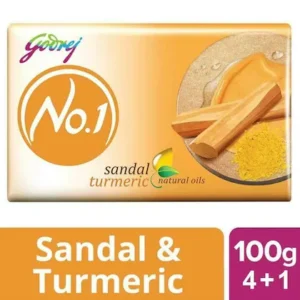Godrej No. 1 Sandal & Turmeric Soap 100 g (Buy 4 Get 1 Free)