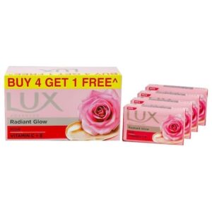 Lux Rose & Vitamin E Soft Glow Skin Soap Bar 150 g (Buy 4 Get 1 Free)