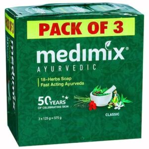 Medimix Ayurvedic 18-Herbs Classic Soap 125 g (Pack of 3)