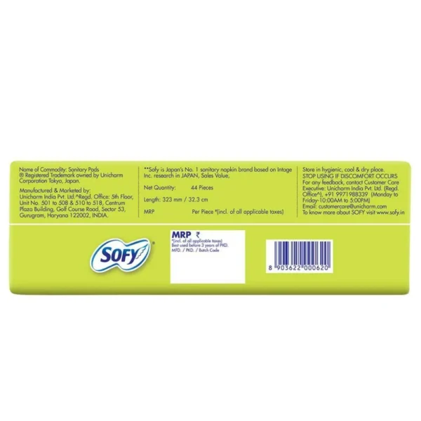 Sofy Anti Bacteria Sanitary Napkin (Super XL+) 44 pads - Image 4