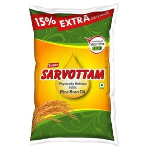 Super Sarvottam Physically Refined Rice Bran Oil 815 g