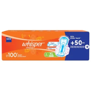 Whisper Choice Sanitary Napkin with Wings (XL) 6 pads